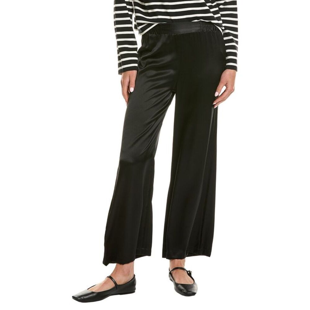Johnny Was Womens  Petite La Jolla Silk Pant, Black
